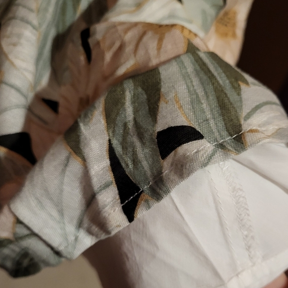 Tuckernuck Madison des Fleurs  Floral Linen Maxi Long Sleeve Dress Size Small - Picture 6 of 9